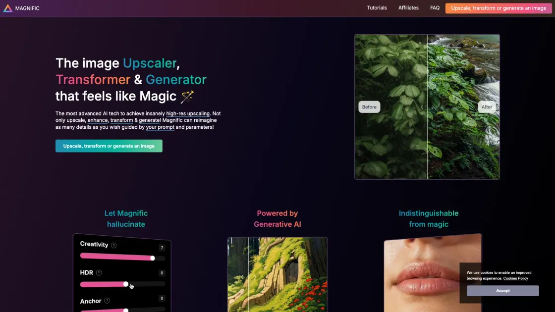 Magnific screenshot