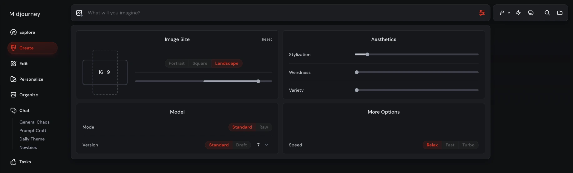 Midjourney UI