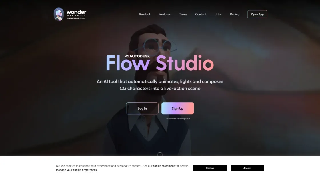 Wonder Dynamics screenshot