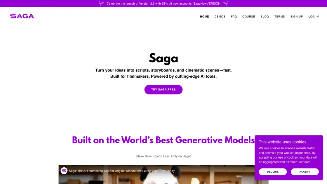 SAGA screenshot