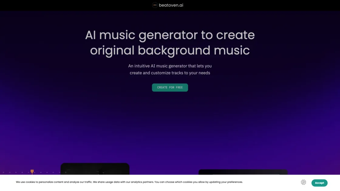 Beatoven screenshot