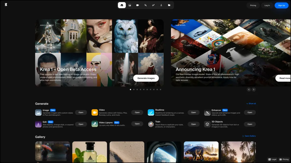 Krea screenshot