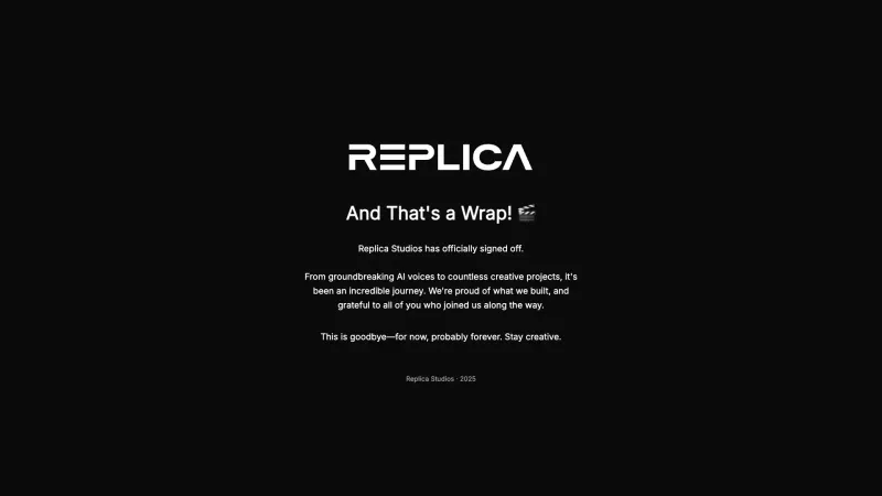 Replica Studios screenshot