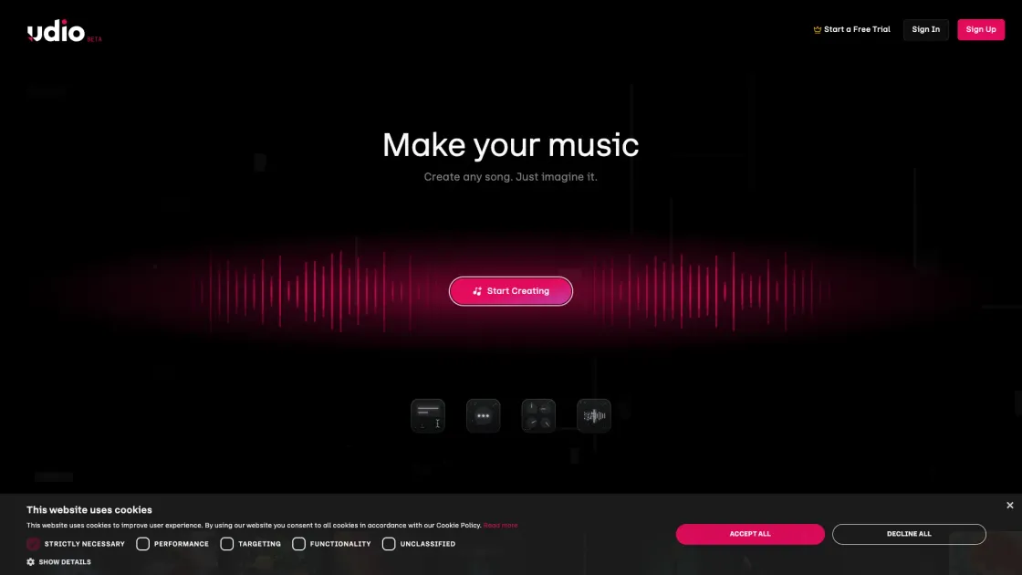 Udio screenshot